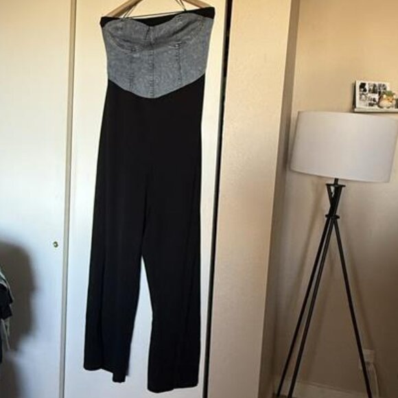 Dixie Jumpsuit - Black/Denim Combo - Picture 4 of 4